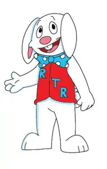 Artwork of the show's main character Rapid Transit Rabbit