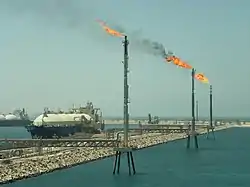 An LNG terminal in Ras Laffan in 2012