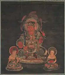 Painting of Rakshasa as one of the Twelve Devas of the Vajrayana tradition.Japan, Heian period, 1127 CE.