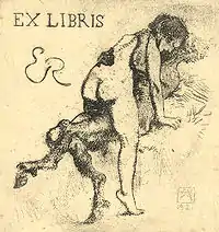 Erotic bookplate (1921)