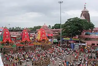 The Rath Yatra in Jagannath Temple, Puri