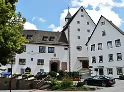 Town hall and evangelist church, Rohrdorf
