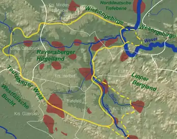 The Ravensberg Hills - heart and outer areas