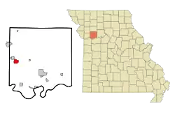 Location of Wood Heights, Missouri