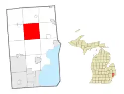 Location within Macomb County