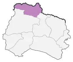 Location of Raz and Jargalan County in North Khorasan province