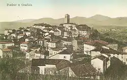 1910 postcard of Gradišče nad Prvačino