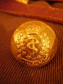 Royal Canadian Army Medical Corps button