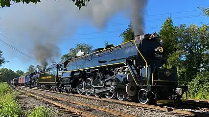 No. 2102 departing North Reading for bound Jim Thorpe on August 13, 2022