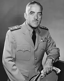 A portrait of a man in a military uniform