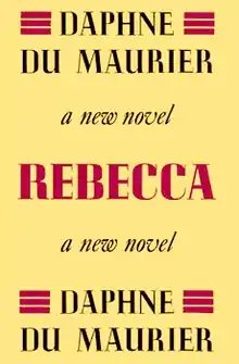 The cover of 1938 book Rebecca