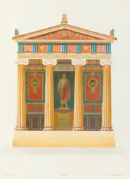 Reconstruction of the Temple of Empedocles at Selinunte, Sicily, by Jacques Ignace Hittorff, 1830 (published in 1851)