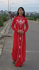 Wedding dress from Vietnam.