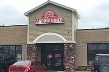 Exterior of Red Arrow Diner in Londonderry, New Hampshire