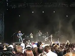 The Red Jumpsuit Apparatus performing at the 2009 Soundwave Festival
