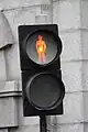 Pelican Crossing "red man" signal, Market Street, Downpatrick, County Down, United Kingdom