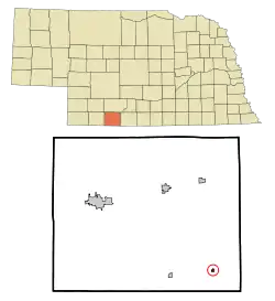 Location of Lebanon, Nebraska