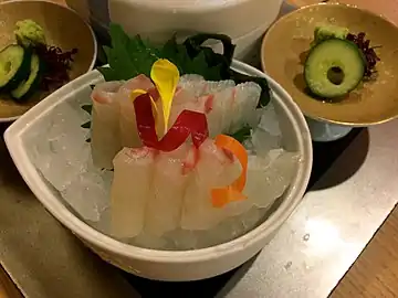 Madai sashimi