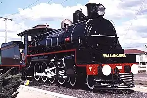 C19 700 displayed at Redbank Railway Museum in 1976