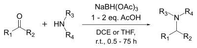 Reductive amination with STAB