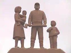 Image 13Detail of monument to the Reesor Siding Strike of 1963.