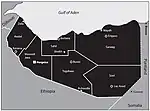 Administrative divisions of Republic of Somaliland in 1991