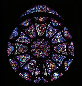 Reims Cathedral, Rayonnant north transept rose window (1211–1345)