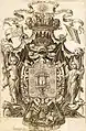 Arms of the kingdom of Galicia, Galicia.Reino de Christo Sacramentado y primogénita de la Iglesia entre las gentes, Year 1750.