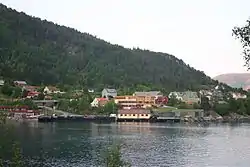 View of the village of Lavik