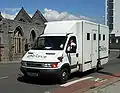 British prisoner transport vehicle.