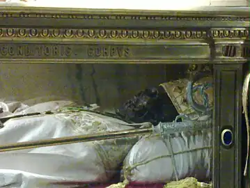 Relics of Saint Martinianus of Milan, in the Cathedral of Milan.