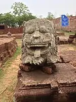 Lion statue in front of Monastery 2.