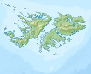 Mount Wickham is located in Falkland Islands