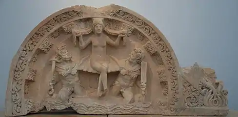 Relief depicting the birth of Aphrodite (Aphrodite Anadyomene), Aphrodisias Museum