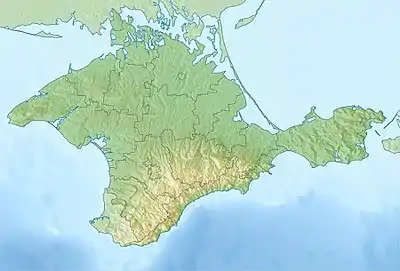 Tarkhankut Peninsula is located in Crimea