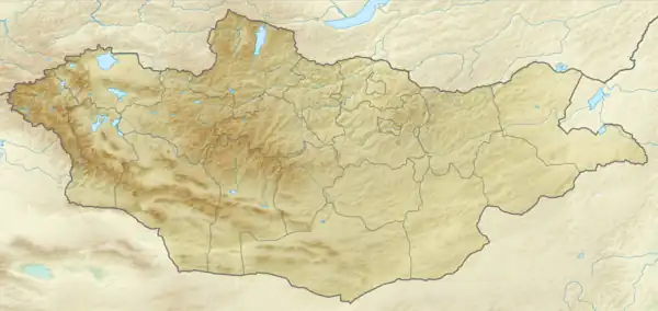 2021 Khövsgöl earthquake is located in Mongolia