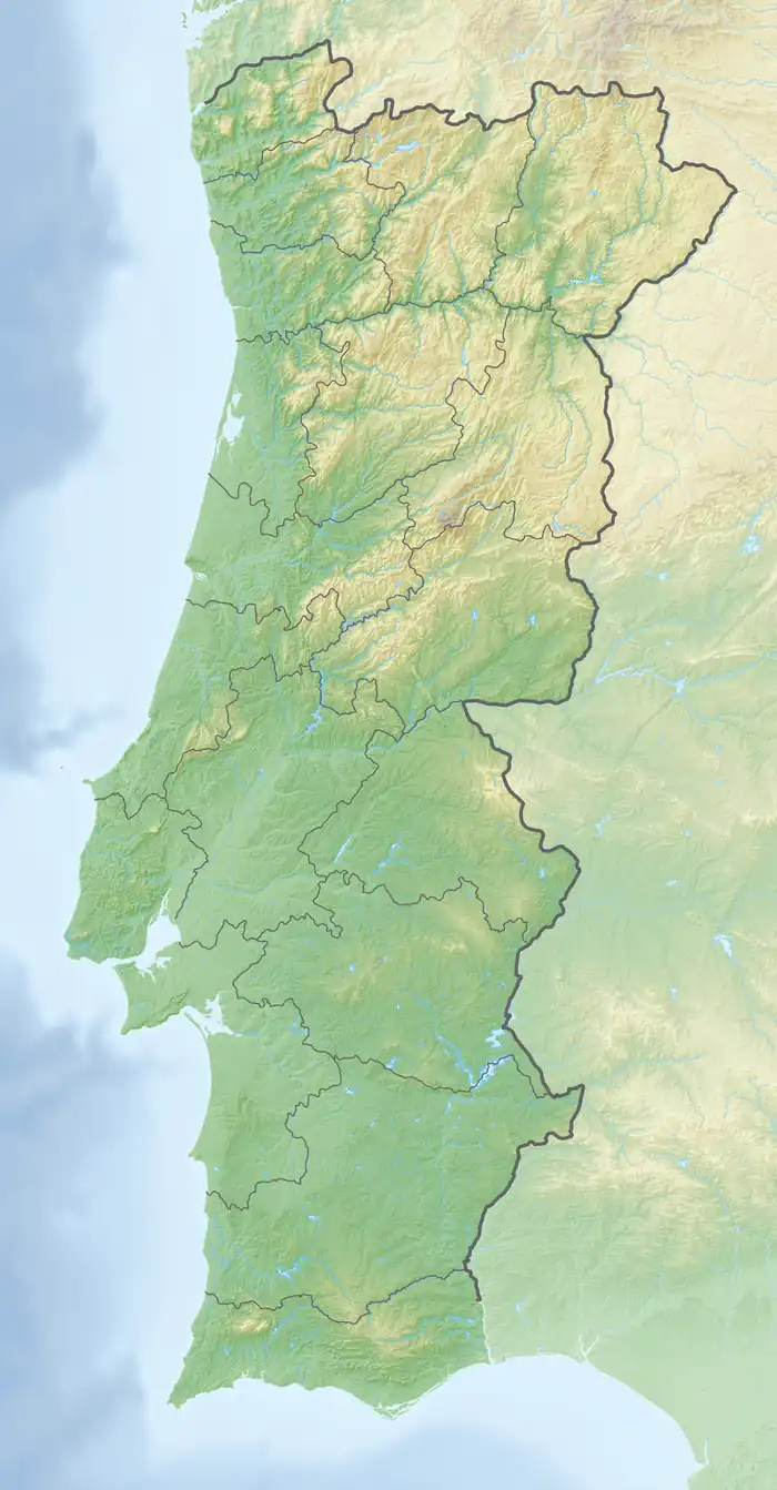 Map showing the location of Serra de Montejunto Protected Landscape