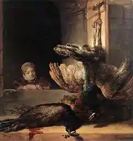 Rembrandt, Still-Life with Two Dead Peacocks and a Girl (c. 1639)