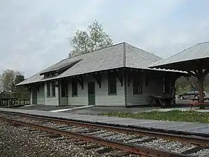 Remsen Depot. Rebuilt in 1999, on the same site and to the same plans as the original station.