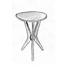 Side table, 1950