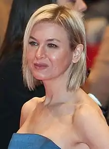 A photograph of Renée Zellweger attending the Berlin International Film Festival in 2010