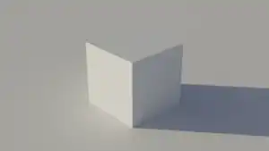 A 3D rendering of a cube with a cubemap.