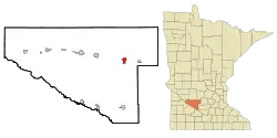 Location of Hector, Minnesota