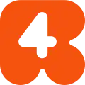 Rete 4's third logo from 1999 to 2018