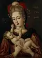 Princess Saint Joanna with the Infant Jesus; by Joao Baptista Pachim, 18th century.