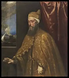 Portrait of Dux Francesco Venier by Titian