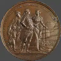 Medal commemorating the return of Louis XVI to Paris - 1789