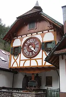 The world's largest cuckoo clock located in Triberg