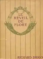 Frontispiece for the published piano reduction of Drigo's score for Le Réveil de Flore, 1914.