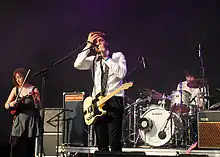 Revere onstage at Wychwood Festival, 2011